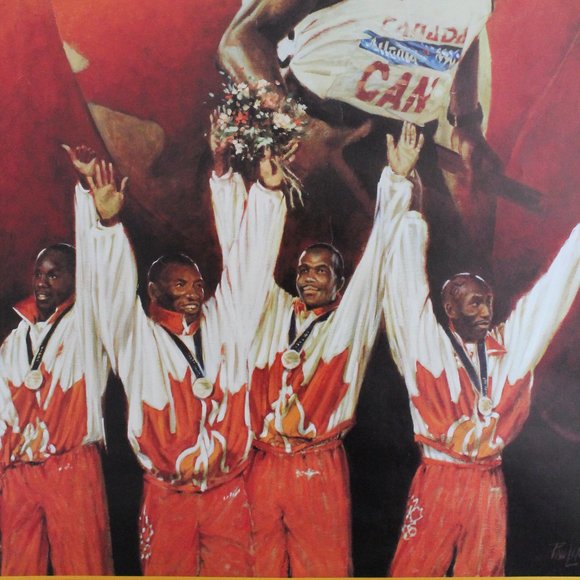 Gold Medal Relay Team (Bruny Surin/Glenroy Gilbert/Donovan Bailey/Robert Esmie) - Picture 5 of 11